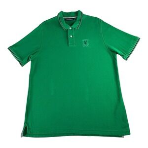 Psycho Bunny Men's Size 7/XL Polo Shirt Dark Green Pima Cotton‎